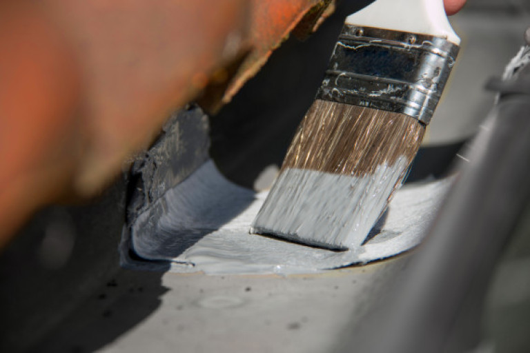 DryStone Rubber dakgoot application 1