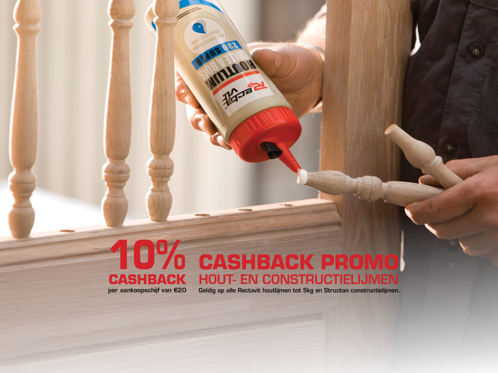 Houtlijm Cashback actie_banner website